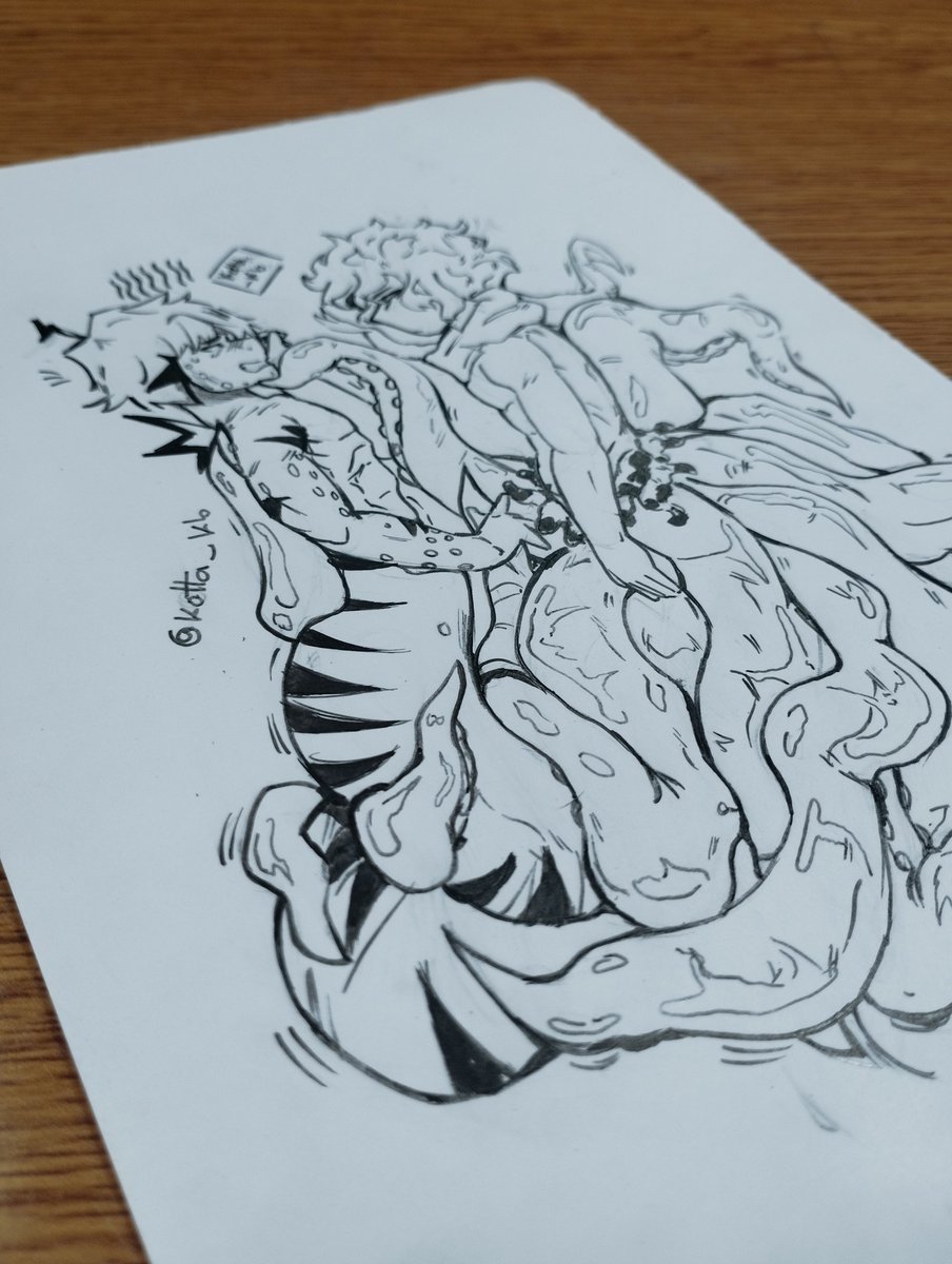 kotta_KB's tweet photo. I don't plan on damaging this by painting it. I'll kill myself first ππ¨ #shinkami #mha #myheroacademia #au #mystyle #draw #mermans #denkikaminary #shinzo https://t.co/EfD7u9hA4S