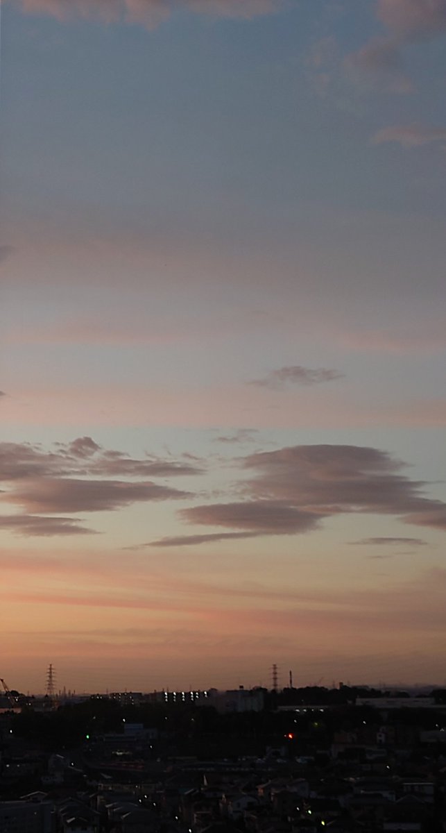 ふと目覚めて病室から眺める朝の景色。時刻を感じたくて、窓のカーテンは開けっ放しにしている。