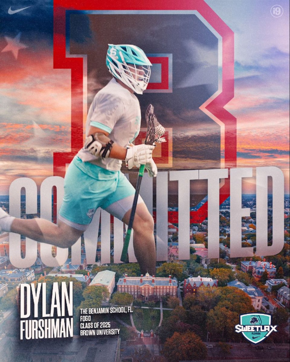 Congratulations to Florida ‘25 Dylan Furshman on his commitment to Brown University! 

Dylan will be playing both lacrosse and football at Brown.

Proud to have you a part of the Sweetlax Family, Go Bears!