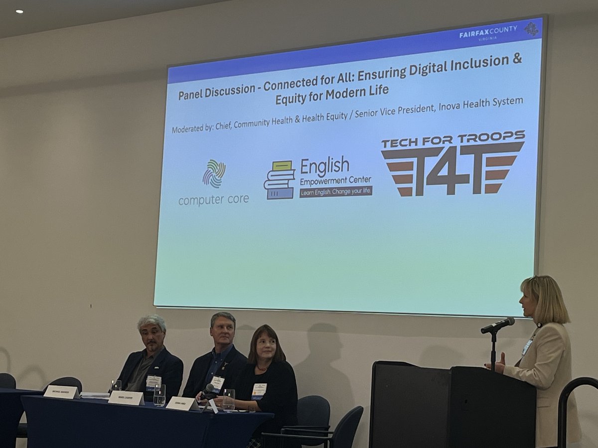 EEC’s Senior Director of Advancement, Michael Mahrer, was honored to participate in last week’s Fairfax County’s Digital Equity Summit Panel on Ensuring Digital Inclusion and Equity for Modern Life sponsored by Cox Communications and Inova Health system.