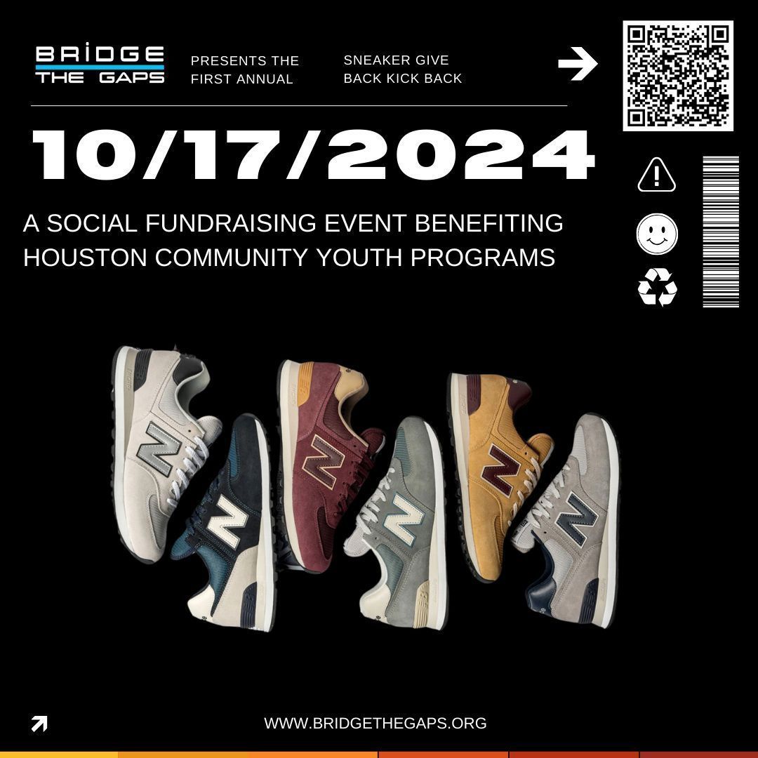 And we are SOLD OUT for Bridge The Gaps' first Sneaker Give Back, Kick Back!  We can't thank the community enough for helping us make this an amazing event! We'll see you ALL this Tuesday! #houstoncharity #houston #jordan #sneakers #nike #airjordan #shoes  #fashion #kicksoftheday