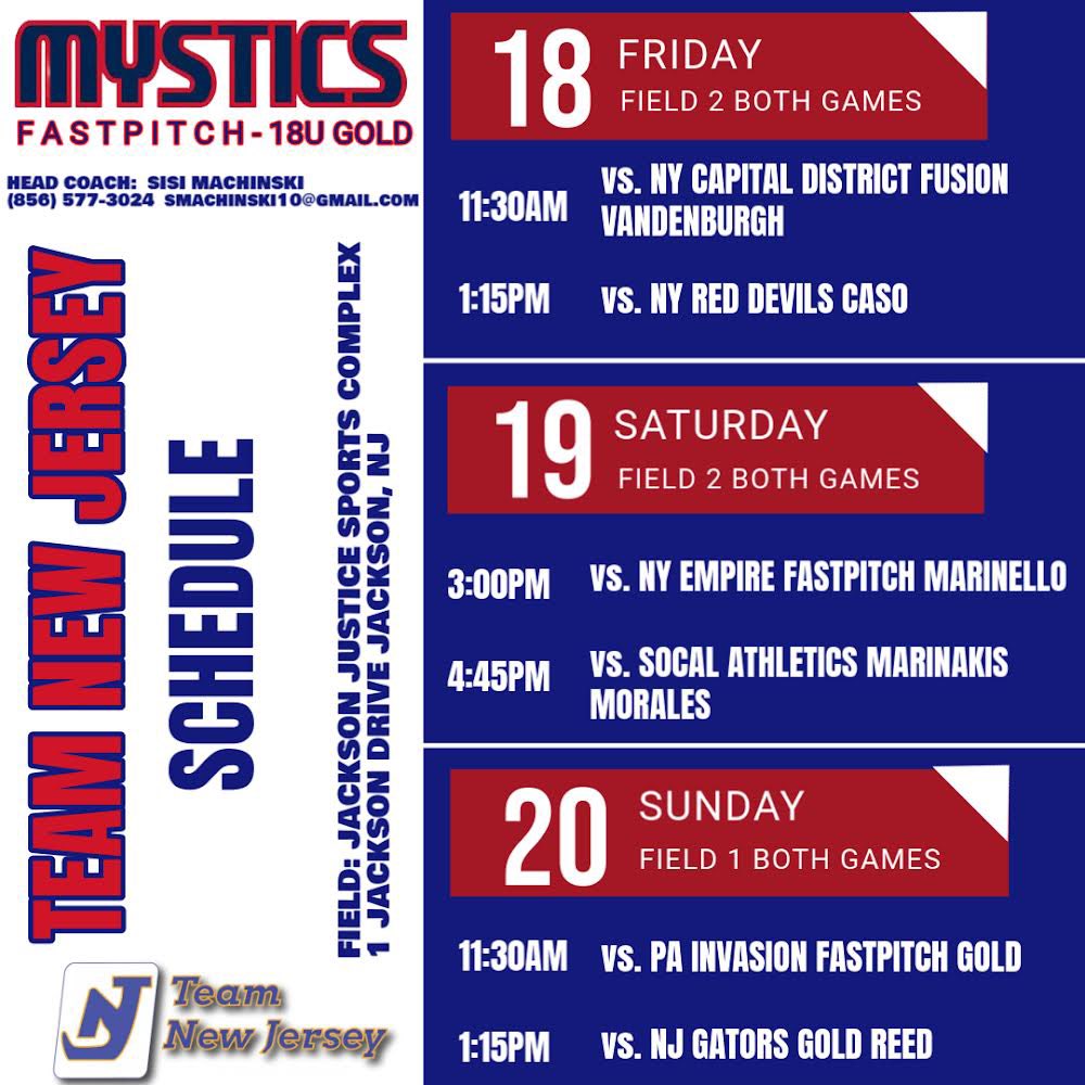 Can’t wait for Team NJ this weekend!!‼️ <a href="/SisiMachinski/">Coach Sisi</a> <a href="/SBRRetweets/">Softball Recruiting Reposts</a> <a href="/scan1ansports/">ꜱᴄᴀɴʟᴀɴ ꜱᴘᴏʀᴛꜱ™️</a> <a href="/CoastRecruits/">Coast 2 Coast Recruits</a> <a href="/SunilSportsNews/">Sports News By Sunil Sunder Raj</a> <a href="/softball_dugout/">The Softball Dugout</a> <a href="/TopPreps/">SPORTS NEWS, VIDEOS, GRAPHICS, EXPOSURE & MORE</a>