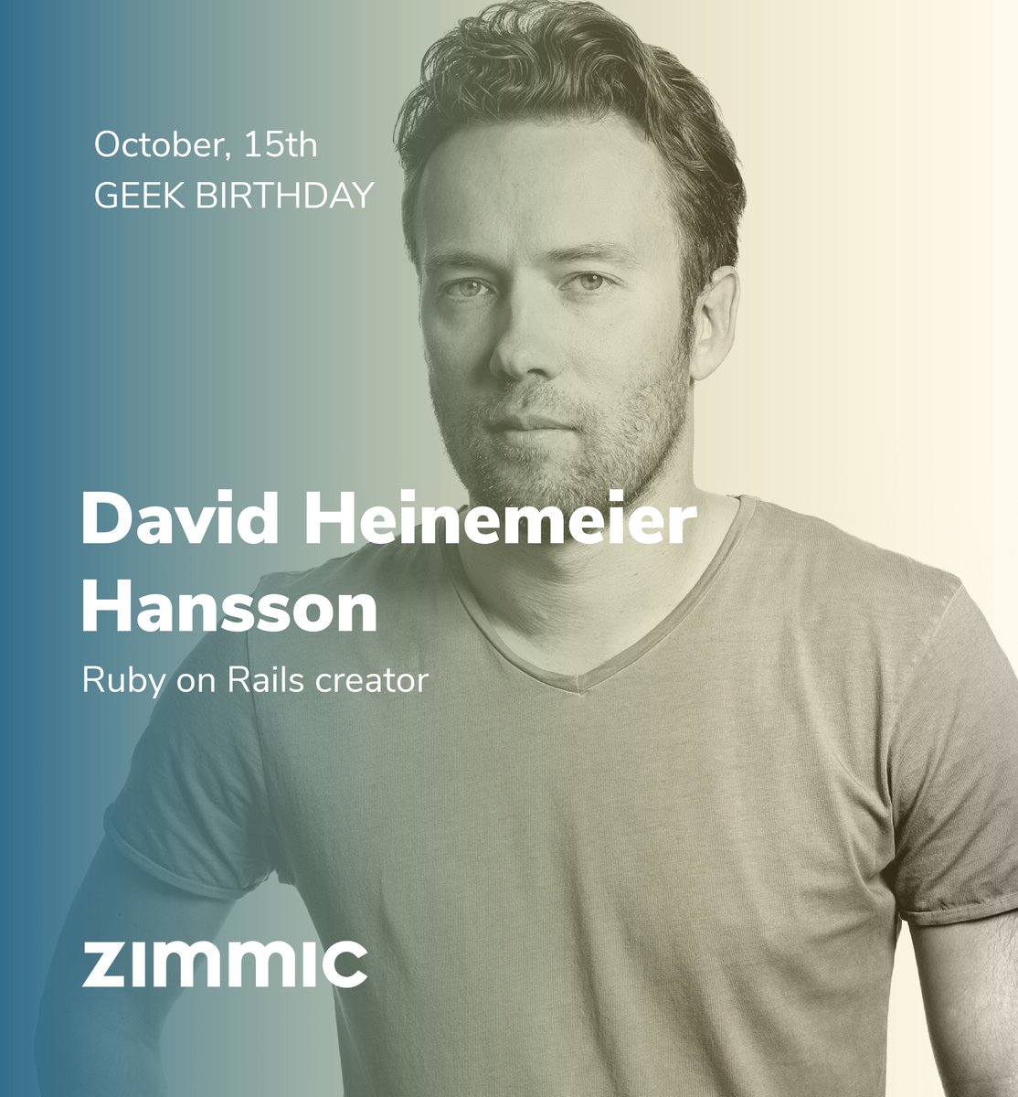 On October 15, 1979, David Heinemeier Hansson, co-founder of Basecamp and creator of Ruby on Rails, was born. His work transformed web development by making coding more accessible and efficient!