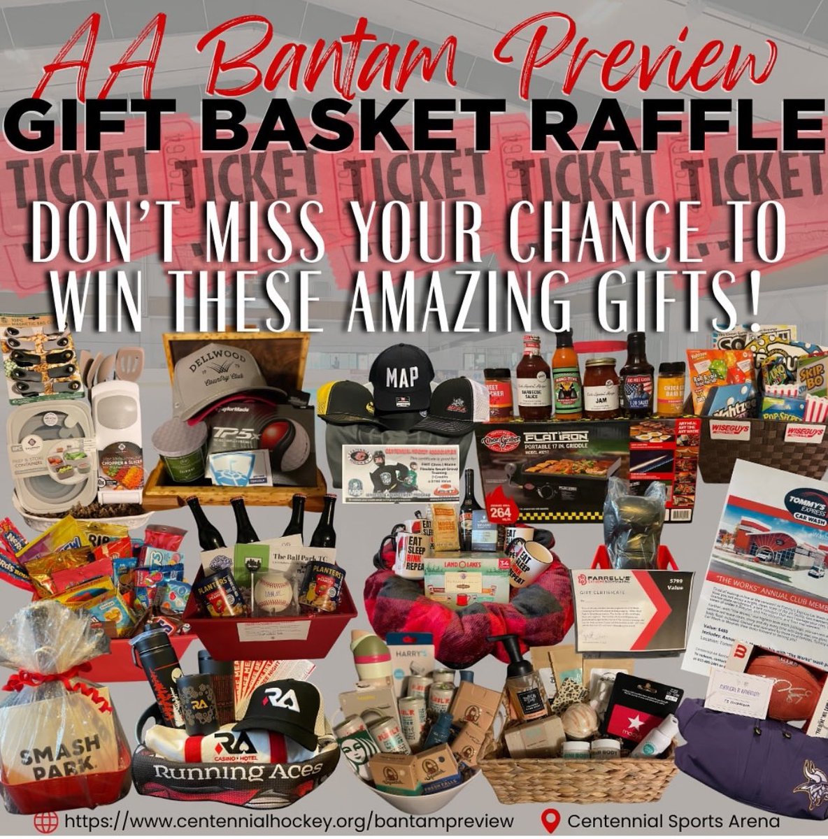 You like basket raffles? We got basket raffles. You like the most ELECTRIFYING game in sports intermissions? We got it. Chuck-A-Puck every game; 22 chances to win!