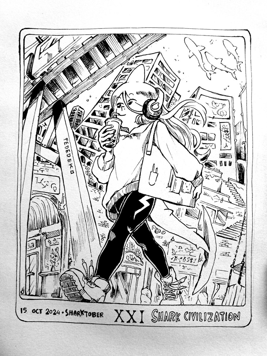 Day 15 - SHARK CIVILIZATION 

In the city

#sharktober #sharktober2024