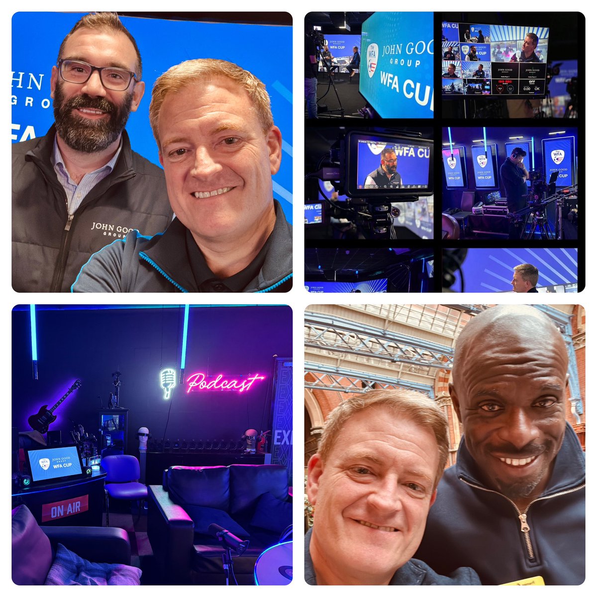 A fab start to the week, strategising and planning for <a href="/The_WFA/">The WFA</a> 🤩

A filmed sit down with the wonderful Adam Walsh of <a href="/johngoodgroup/">John Good Group</a> discussing the prestigious WFA Cup. Coming soon 👀

A catch up with our brand new Ambassador, Iffy Onuora talking #PowerchairFootball✔️

Love it.