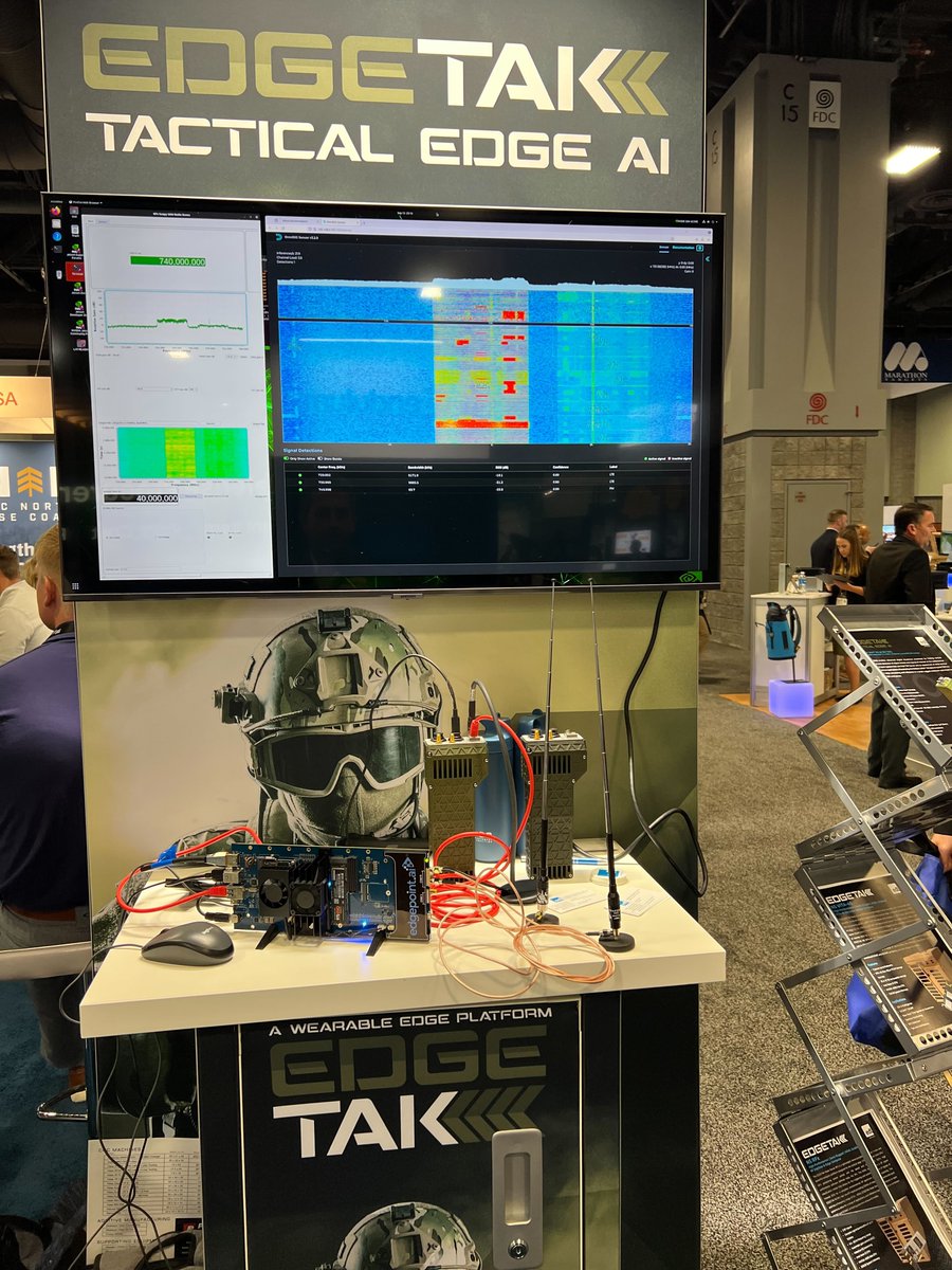deepsignl's tweet photo. Did you catch #OmniSIG running on EDT's EdgeTak device at #AUSA2024? Stop by booth 4029 tomorrow to learn more, or visit our website: https://t.co/qpXlIma3bY
@AUSAorg #SpectrumAwareness #SpectrumSensing #AI #RFML https://t.co/HpDsoL4vAM