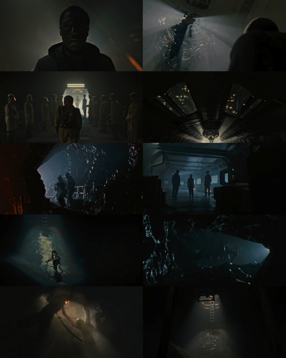 The use of light and shadow in ‘ALIEN: ROMULUS’.