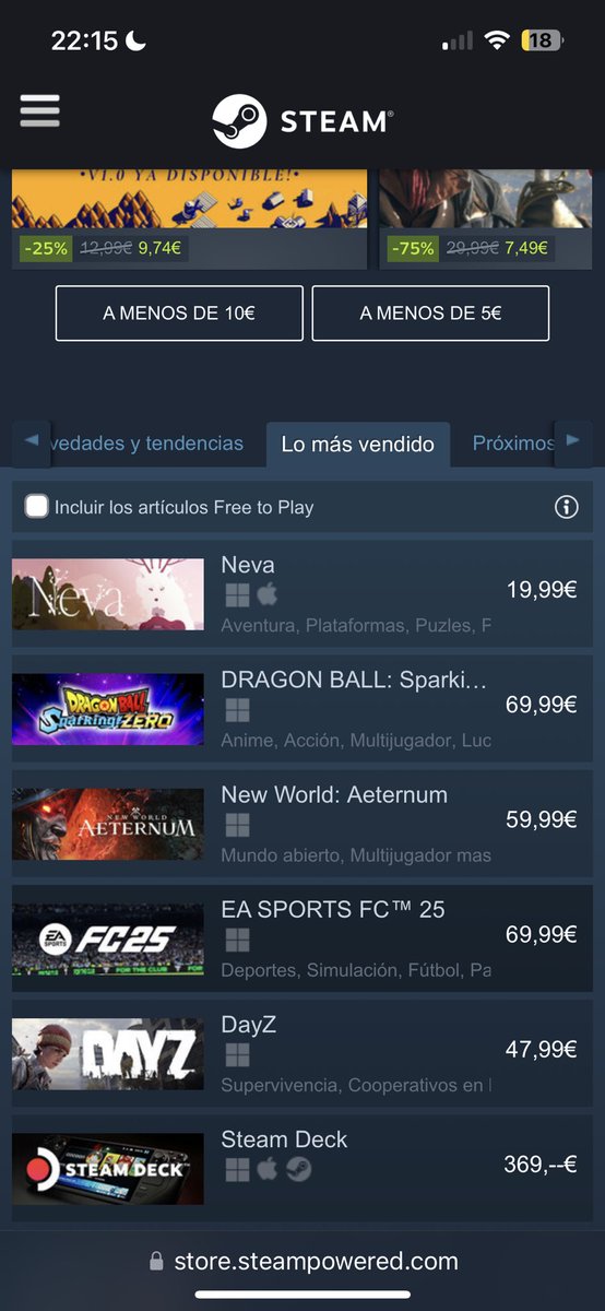 Ok! NEVA top 1 ventas🤯