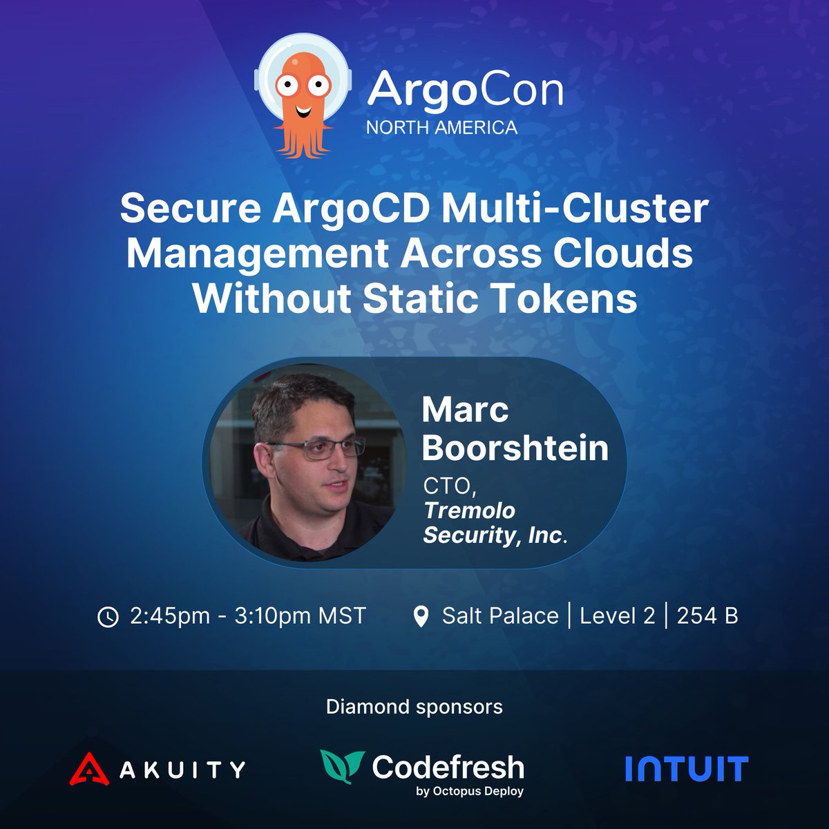 Managing multiple clusters with ArgoCD across clouds? 🚀

Join <a href="/mlbiam/">Marc Boorshtein</a> on Nov 12 to learn how to secure connections without static tokens. Discover token exchange, Kubernetes identity, and the latest in GitOps security. Don't miss this live demo! 🔒

#ArgoCD #GitOps