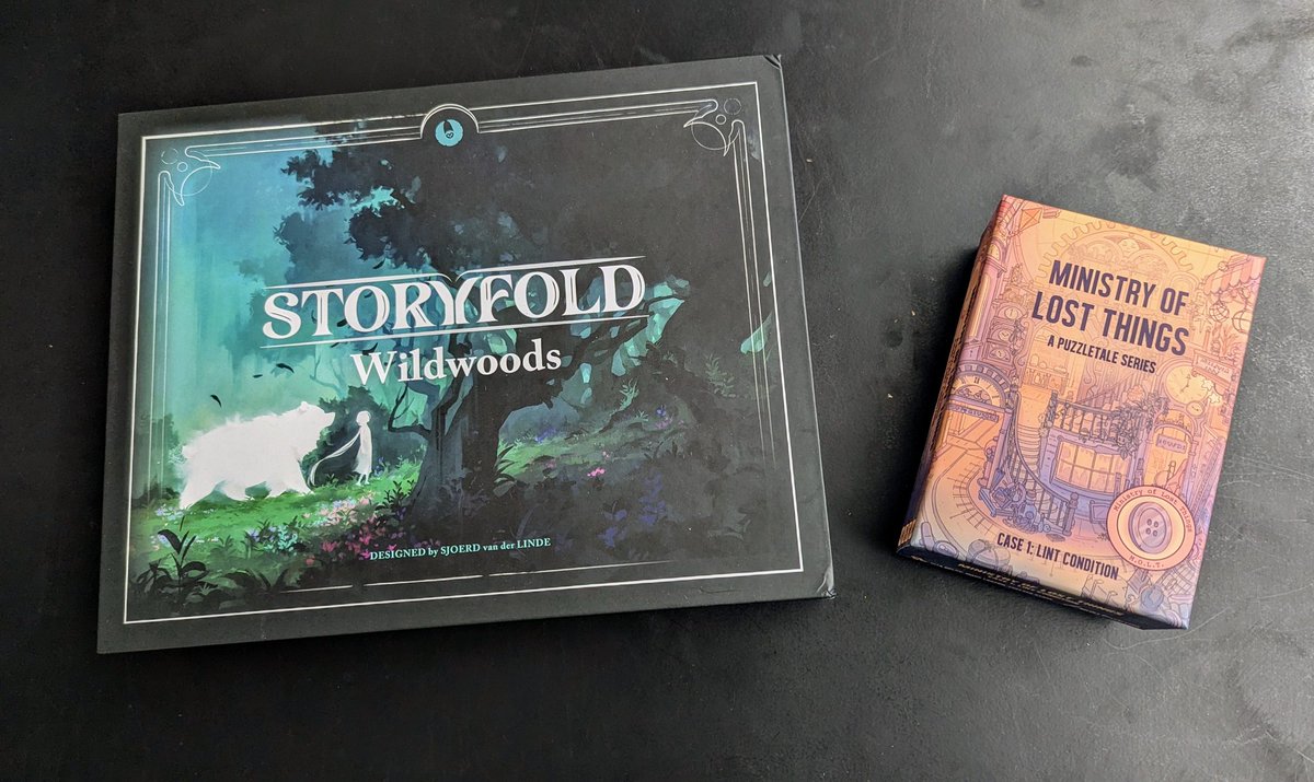 PurpleMoose23's tweet image. Ooh, what&apos;s that? New @GetPostCurious and Open Owl prototypes!? Happy birthday to me indeed! (Got a box of two games I ordered two, but it&apos;s gonna be an unboxing later, so still sealed...)