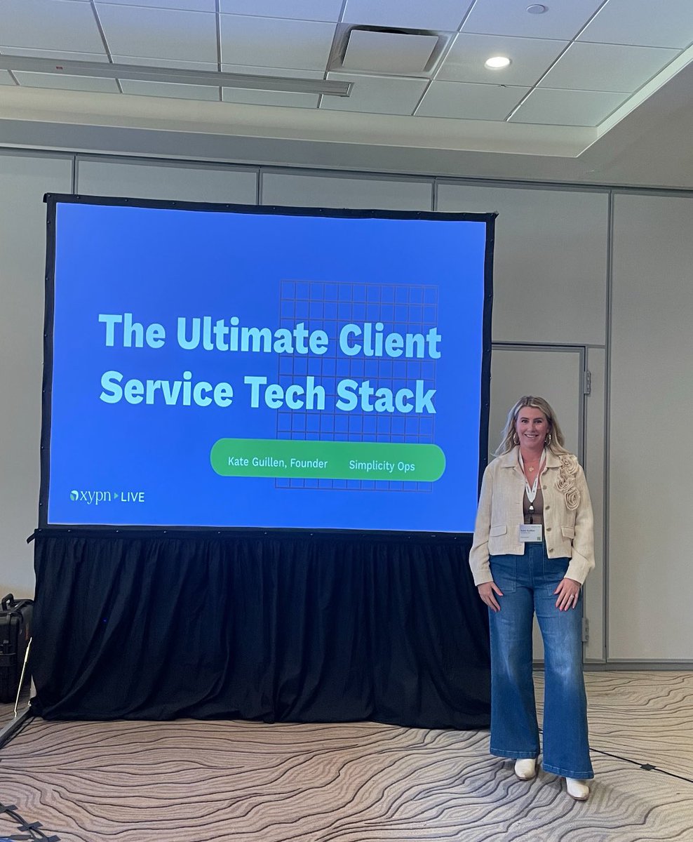 simplicity_ops's tweet image. Let’s go! Kate is ready to kill it! Who else is in Northstar Ballroom A?! #simplicityops #XYPNlive2024