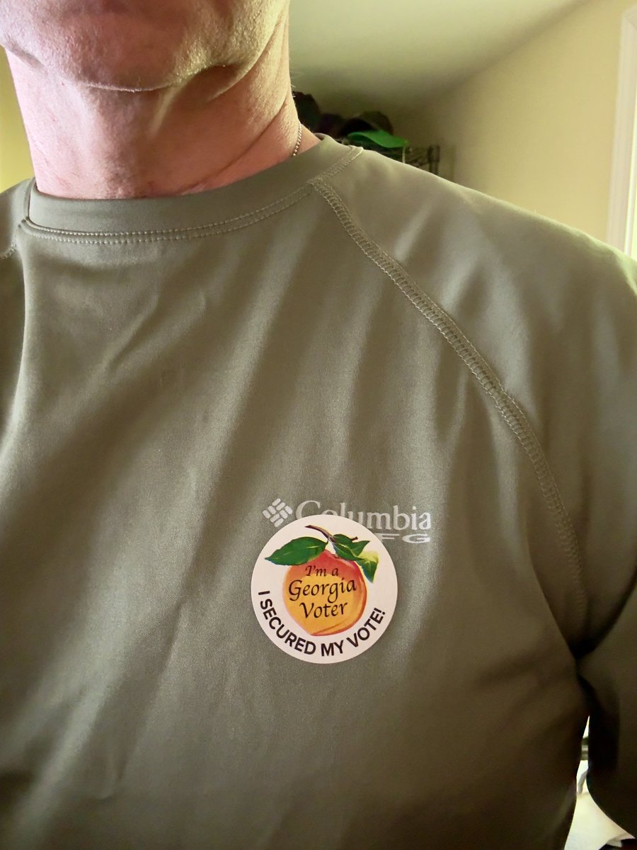 InfusedGeek's tweet photo. Today was the first day of #EarlyVoting in #Georgia! ✅ #vote #2024Election https://t.co/ufYEyXZbkE