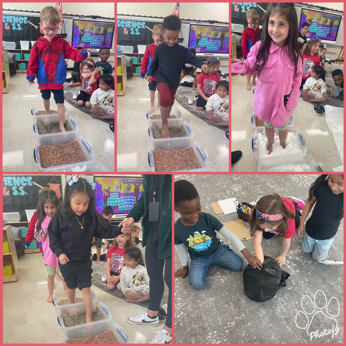 Culminating activities for our Five Senses Unit! Exploring our senses! Part 1- TOUCH!