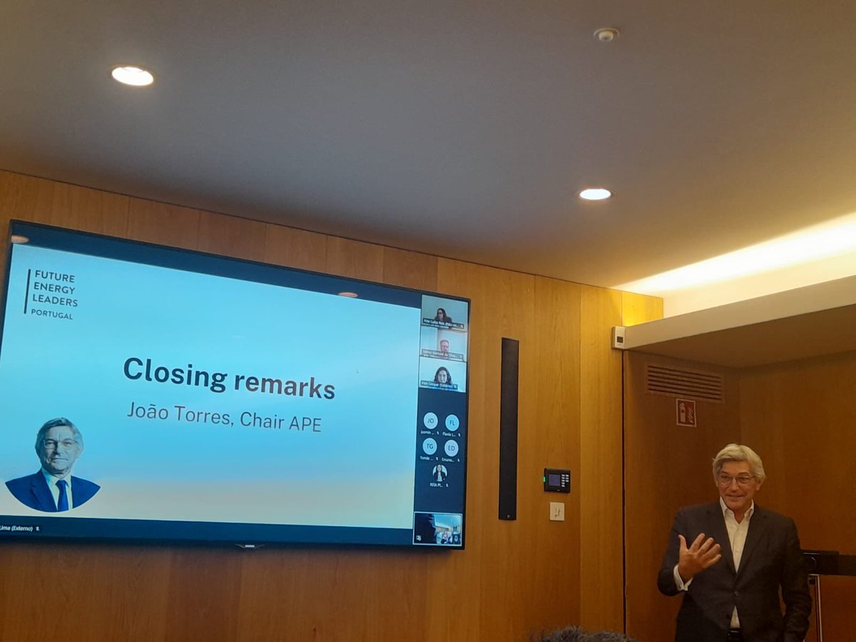 duas horas bem passadas neste oportuno evento  <a href="/FEL_PT/">Future Energy Leaders Portugal</a> com excelentes intervenções muito úteis para preparar nova geração
 #lideranca #carreira #mudanca #oportunidades #pessoas #autenticidade &amp;  #esperanca
<a href="/APEnergia/">Associação Portuguesa da Energia</a> <a href="/mulheresenergia/">Mulheres na Energia</a> <a href="/WECouncil/">World Energy Council</a>