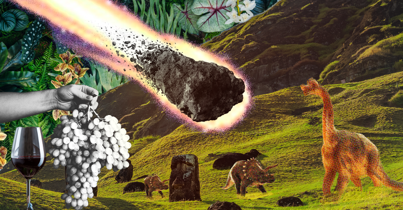 "...new research suggests the proliferation of these sweet, juicy orbs may be linked to the extinction of the dinosaurs."

The downfall of dinosaurs may have paved the way for that next glass of Pinot Grigio

smithsonianmag.com/smart-news/did…