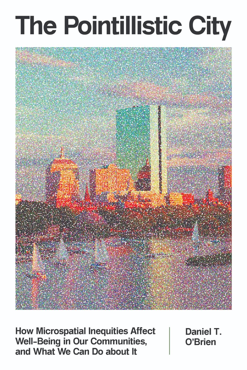 Check it out! Cover for The Pointillistic City has arrived! Great work by <a href="/mitpress/">The MIT Press @mitpress.bsky.social</a> designers capturing the title visually. Coming out in January 2025!