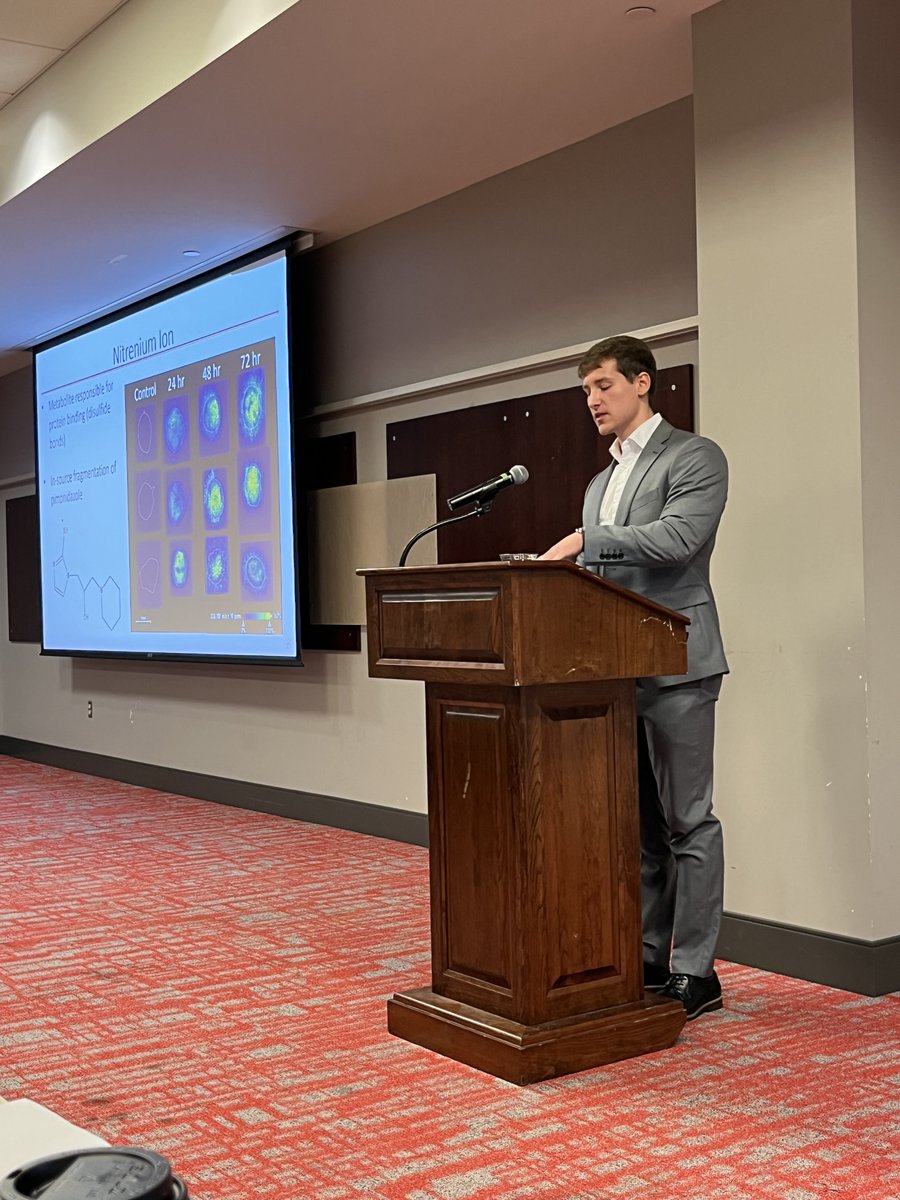 Andrew gave a great talk today on MALDI imaging of hypoxia in spheroids at the Ohio Mass Spectrometry Symposium!