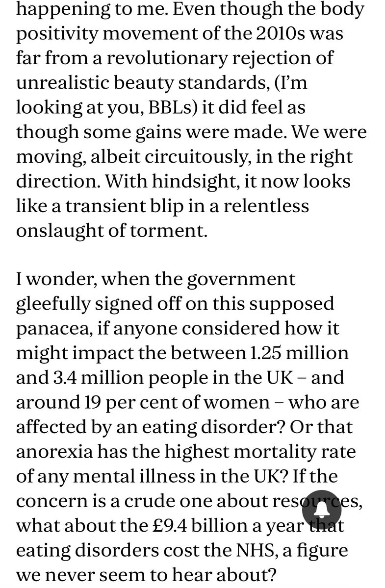 This, on the horrifying implications of giving Ozempic to obese unemployed people, is excellent. standard.co.uk/comment/weight…