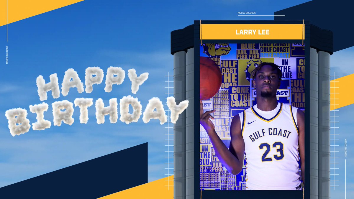 MGCCC_MBB's tweet photo. Happy Birthday Larry Lee! 💛💙🐶 https://t.co/GZSTsOsQCW