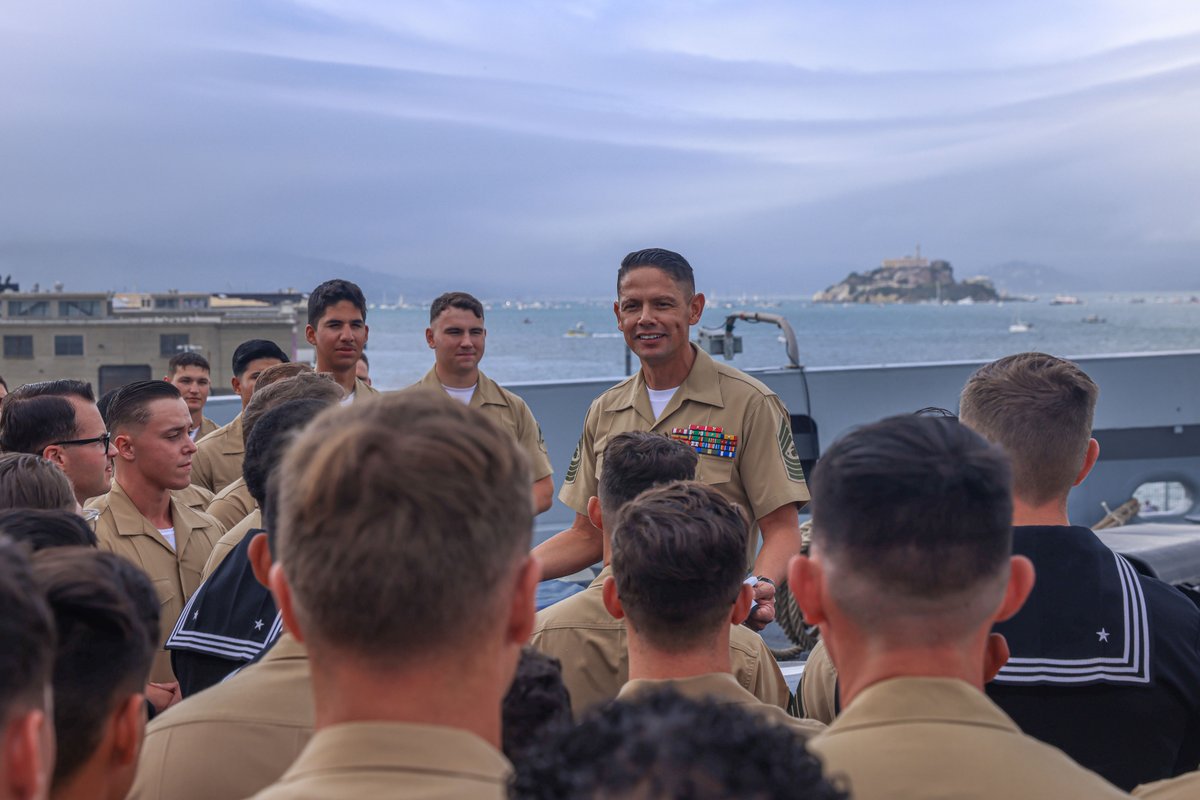 U.S. Marines (@usmc) on Twitter photo <a href="/USMCSgtMaj/">Sergeant Major Carlos A. Ruiz</a> <a href="/15thMEUOfficial/">15th MEU</a> #SFFW is a time-honored sea service celebration that allows citizens of the Bay Area to witness today’s maritime capabilities firsthand.
Nearly 2,500 service members will showcase their equipment and participate in various community service events during SFFW. <a href="/USMCSgtMaj/">Sergeant Major Carlos A. Ruiz</a> <a href="/15thMEUOfficial/">15th MEU</a> #SFFW is a time-honored sea service celebration that allows citizens of the Bay Area to witness today’s maritime capabilities firsthand.
Nearly 2,500 service members will showcase their equipment and participate in various community service events during SFFW.