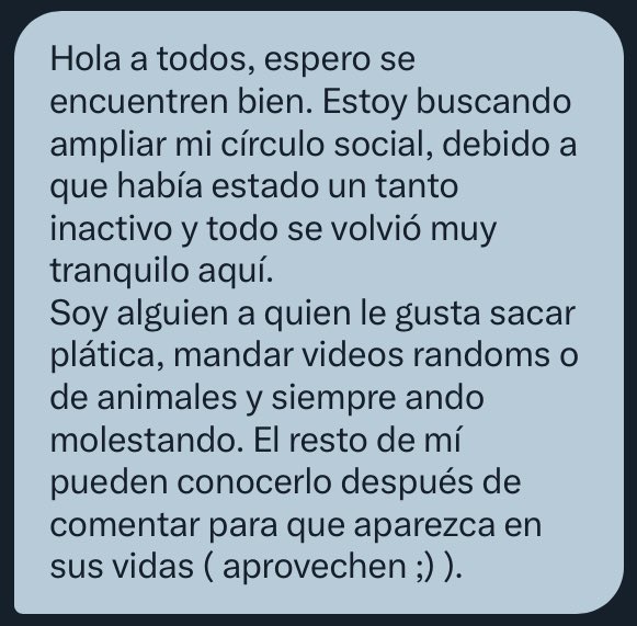 ConFessions__B's tweet image. 🌾；  Está activándose nuevamente, así que busca ampliar su círculo social. Si ustedes no lo quieren me lo voy a quedar yo, que se ve agradable.  👀