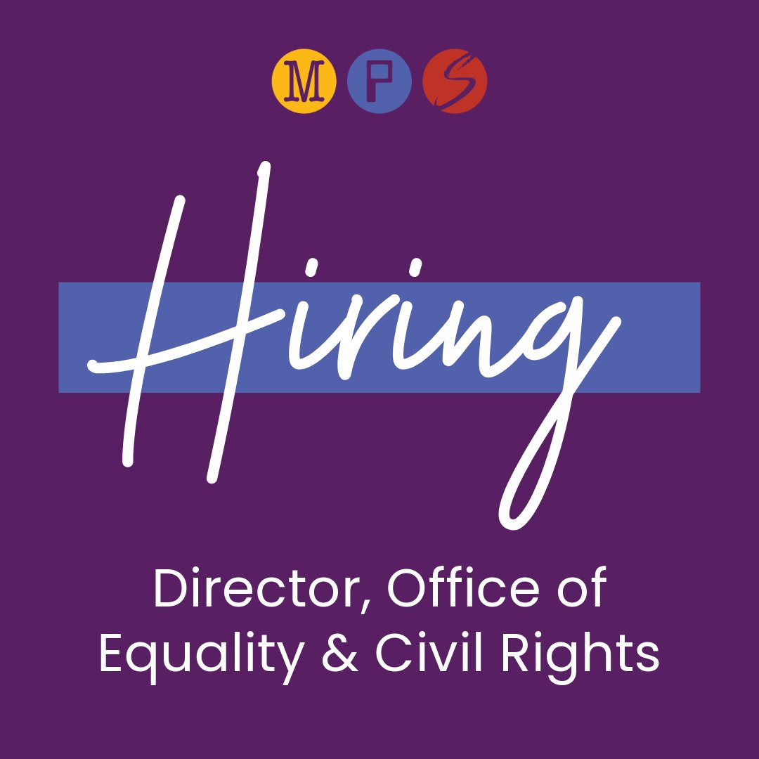 Minneapolis Public Schools is looking for our next Director of the Office of Equality &amp; Civil Rights.

This director oversees staff and operations to ensure compliance with federal, state, and local laws regarding discrimination, harassment, and violence based on protected