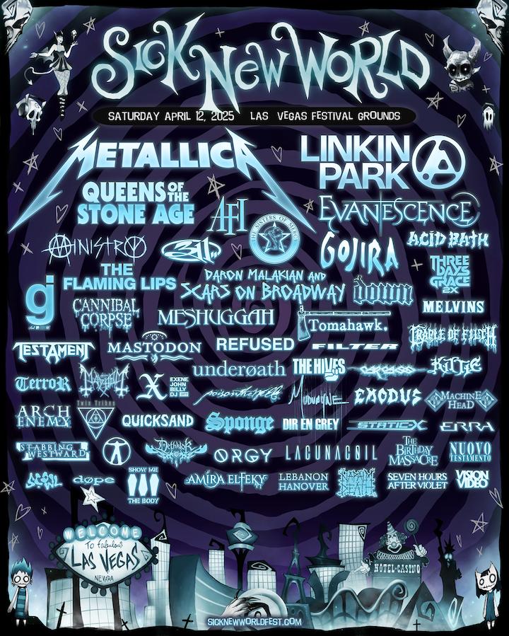 VegasPublicity.com (@vegaspublicity_) on Twitter photo Metallica and Linkin Park to Headline Sick New World 2025 at Las Vegas Festival Grounds April 12 vegaspublicity.com/51196/metallic… by @Vegaspublicity_ <a href="/Metallica/">Metallica</a> <a href="/linkinpark/">LINKIN PARK</a> <a href="/snwfest/">Sick New World Fest</a> Metallica and Linkin Park to Headline Sick New World 2025 at Las Vegas Festival Grounds April 12 vegaspublicity.com/51196/metallic… by @Vegaspublicity_ <a href="/Metallica/">Metallica</a> <a href="/linkinpark/">LINKIN PARK</a> <a href="/snwfest/">Sick New World Fest</a>