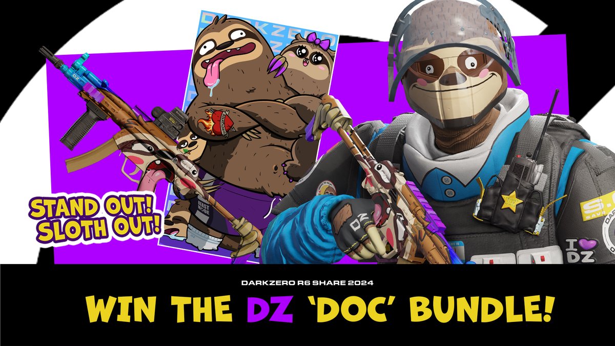 🚨 DZ SLOTH R6 SHARE GIVEAWAY 🚨

To enter:
-Follow <a href="/DarkZeroGG/">DarkZero</a>
-Retweet this post

10 winners will be selected on October 26th
