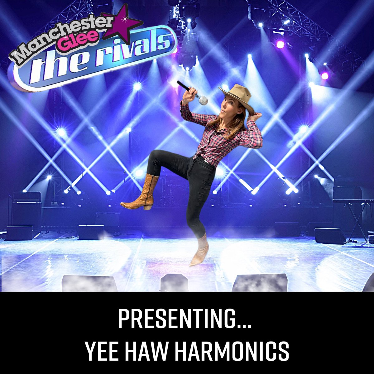 🎶🌟 It’s time to reveal our first choir battling it out in The Rivals! 🌟🎶

Hold on to your cowboy hats, folks—The Yee-Haw Harmonics are saddling up and bringing country flair to the stage! 🤠🎸
Tickets in bio!

#TheRivals #ManchesterGlees #YeeHawHarmonics #ChoirBattle