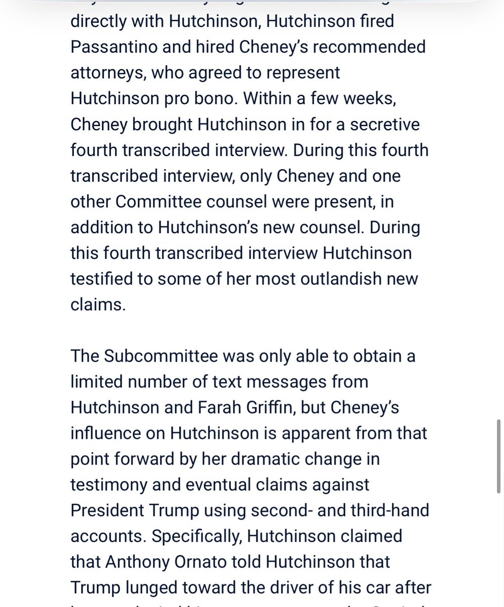 greg_price11's tweet photo. BREAKING: The House Oversight Committee obtained Cassidy Hutchinson’s Signal messages.

Hutchinson was directly communicating with Liz Cheney, and indirectly through Alyssa Farrah, as Cheney was leading the January 6 Committee.

Cheney also helped Hutchinson get new lawyers https://t.co/wiqyIMQQsy