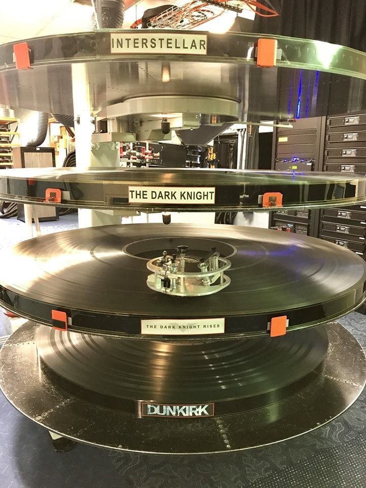TheCinesthetic's tweet image. 70mm prints of Christopher Nolan films.
