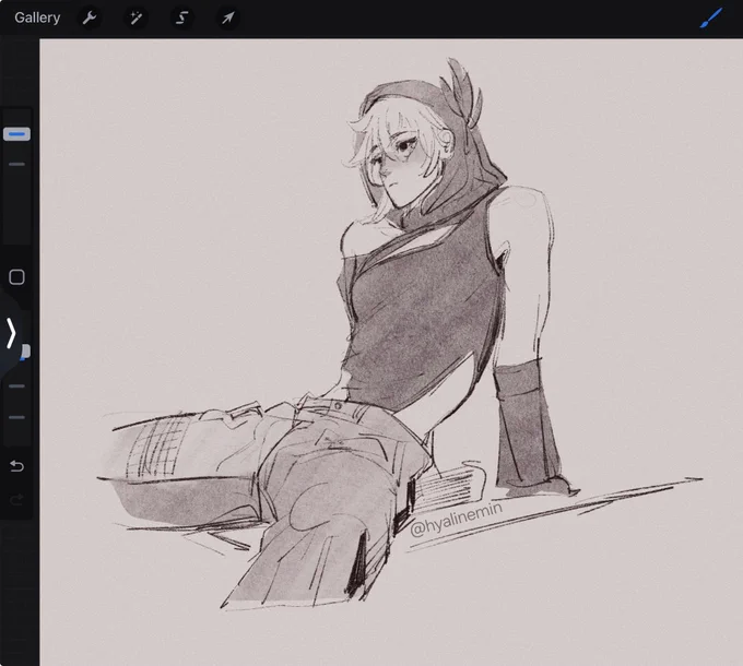 Putting him in pinterest outfits i find because he's cute and I wanted to practice 
#honkaistarrailfanart #Moze 
