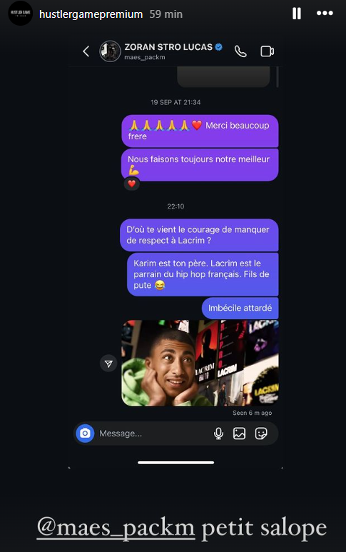 fvv47r's tweet image. Mdrr à cause du clash entre Lacrim et Maes ta même Hustler game production qui ont décidé d'arrêter de travailler avec Maes