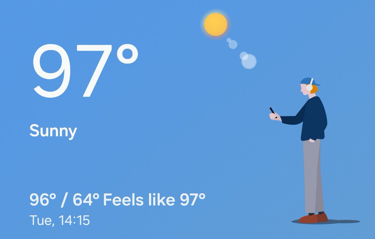 Moarcowbell's tweet photo. Not trying to jinx it but maybe He'll has finally frozen over. It has been under 100 degrees everyday since my birthday on Saturday https://t.co/8mUvJP1tFJ
