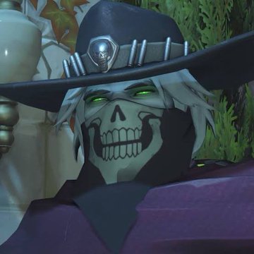 hanzitoshimada's tweet photo. it's spooky season so let's bring back undead cass, who hides the rotten flesh around his mouth behind a bandana bc he's ashamed of his appearance &amp; cupid hanzo who falls for him anyway, and kisses him sweetly under his mask despite the missing chunks of skin 💗 https://t.co/K2WRiGizaB
