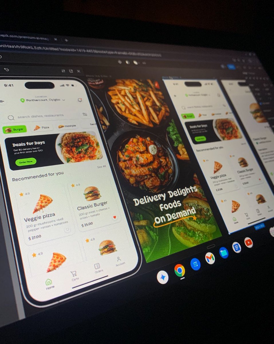 Divinedestiny25's tweet photo. Dedicated to Mastering this craft 🎨❤️
UI Exploration of a Food ordering and delivery 🚚 app. 

#ui #productdesign #food #worldclass #ux https://t.co/LoiqzqiDl8