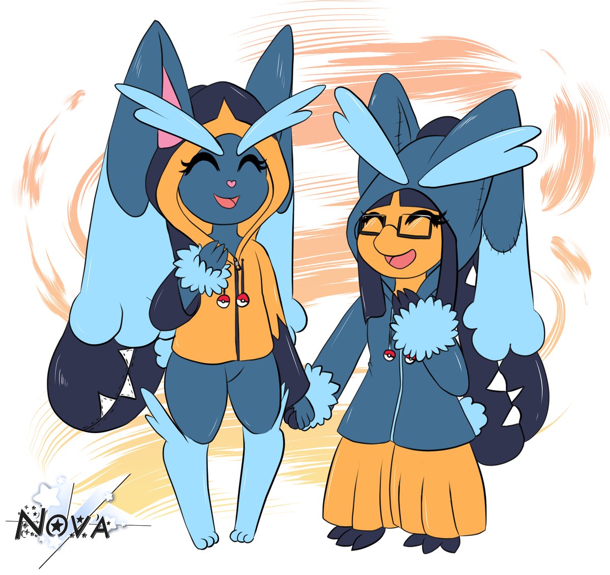 NovaVRey's tweet photo. Small Commission ordered from @lopyream for his friend @Mr_FluffleFluf https://t.co/uQMZ9dcrC6