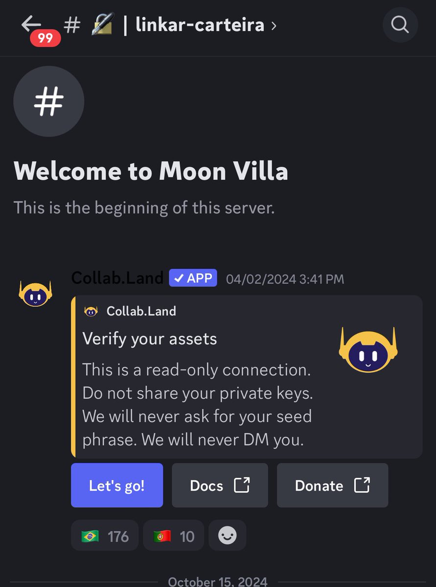 moonvillabr's tweet photo. Mintou o seu Mooner? ✅
Mintou o seu Passaporte? ✅
Poggers ✅
E agora, José? 👽
O proximo passo é fazer a verificação no nosso Discord para pegar as roles de acesso 😉
Basta ir até o canal #linkar-carteira e seguir o passo a passo 👇
Qualquer duvida, chama no DM 🔥 https://t.co/V9S9v5bYS8