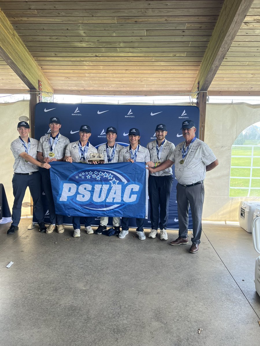 PSUAC (@psuac) on Twitter photo Your 2024 PSUAC Golf Champions! Head Coach Ed Reely and the <a href="/PSUMAathletics/">Penn State Mont Alto Athletics</a> Nittany Lions won the team title while <a href="/PSUWBAthletics/">PSU WB Athletics</a> Charlie Melvin captured the Individual Medalist honors over the two-day event at the <a href="/PSUgolfcourse/">Penn State Golf Courses</a> Your 2024 PSUAC Golf Champions! Head Coach Ed Reely and the <a href="/PSUMAathletics/">Penn State Mont Alto Athletics</a> Nittany Lions won the team title while <a href="/PSUWBAthletics/">PSU WB Athletics</a> Charlie Melvin captured the Individual Medalist honors over the two-day event at the <a href="/PSUgolfcourse/">Penn State Golf Courses</a>