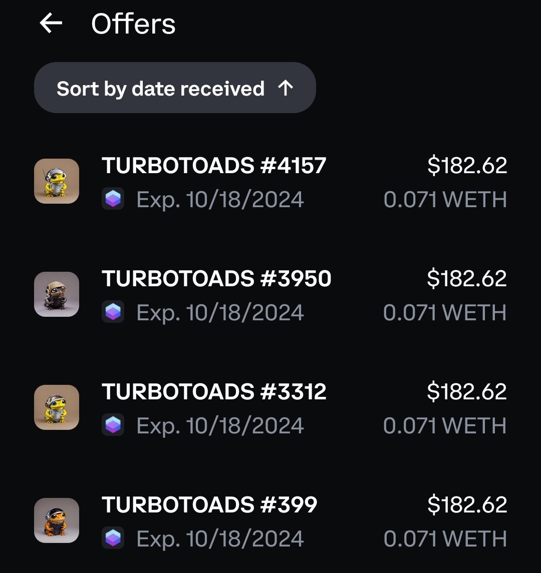 Crypto_DAP's tweet image. Bro!! The offers?!?! #TurboToads I was surprised to see the value of these guys soar!