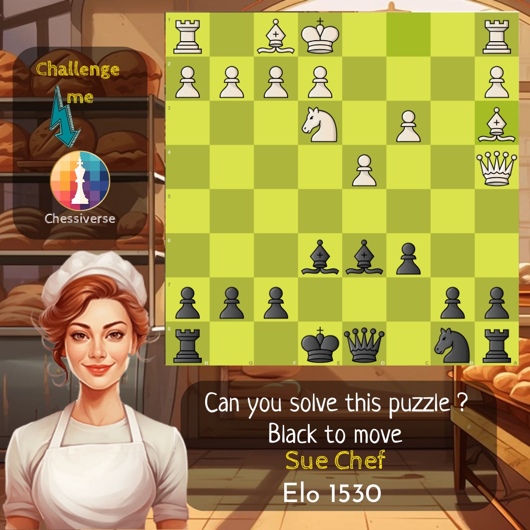 Chessiversegame's tweet image. 🏆 Can You Crack This Chess Puzzle and Claim Victory? 
The winning move is right there! Can you see it? 🧐 Test your chess instincts and show us your brilliance by solving this puzzle! ♟️✨ #chesspuzzle #chessiverse #chesspunks