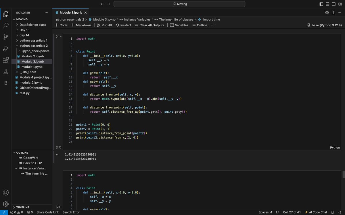 Adam__Lawal's tweet image. Day 21 of #100DaysofCode Explained programming concepts to my peers using analogies and it was a game-changer! (make abstract concepts feel relatable.)
And, I tackled a @codewars problem on string manipulation. Still improving, but progress is progress! #100DaysOfCode #codewars