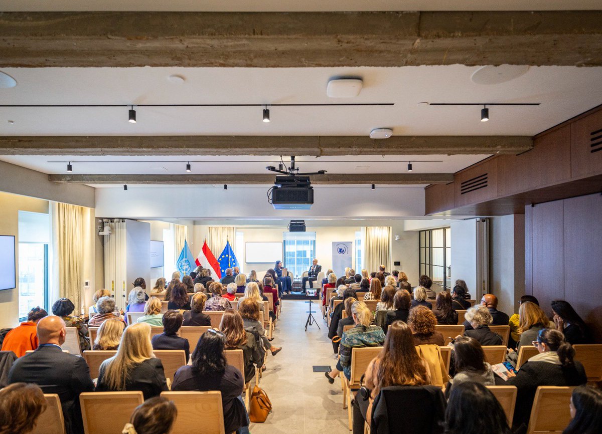 WIF_UN's tweet photo. Honoring 75+ years of #UDHR with powerful insights. Today’s discussion highlighted the ongoing journey to uphold these universal ideals. Grateful to @AustriaUN for hosting and to H.E. @volker_turk and all participants for a thought-provoking conversation. #WIF15OCT #UDHR https://t.co/x6Km57099G