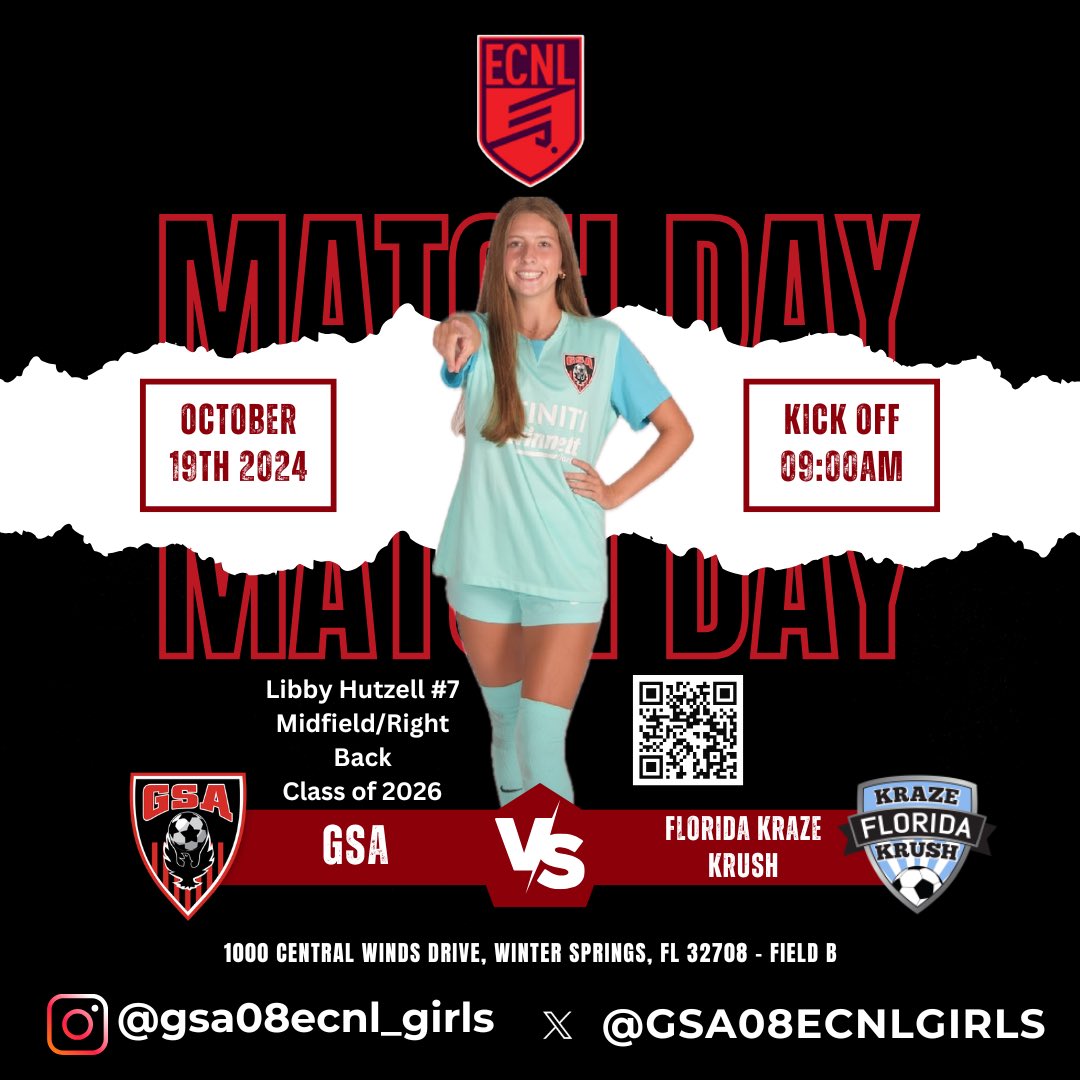 THIS Saturday!  Florida Bound!  @topdrawersoccer
<a href="/soccerwire/">soccerwire</a>
<a href="/ECNLgirls/">ECNL Girls</a> <a href="/ImCollegeSoccer/">College Soccer Truth ™</a> <a href="/PrepSoccer/">Prep Soccer ⚽️</a> <a href="/TopDrawerSoccer/">TopDrawerSoccer</a> 
@ecnlsoutheast <a href="/NCAASoccer/">NCAA Soccer</a> <a href="/TheSoccerWire/">SoccerWire</a>