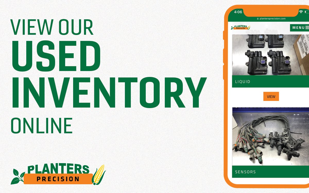 Shop our used parts and equipment online! 👀🚜
plantersprecision.com/used-equipment