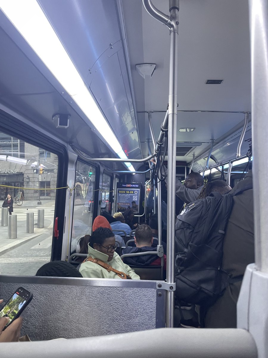 On a standing room only SEPTA bus stuck in traffic I can't help but think about how insane it is that <a href="/GovernorShapiro/">Governor Josh Shapiro</a> was able to get a highway through Philly fixed in 12 days but in a year+ has not been able to prevent incoming funding cuts to public transit.