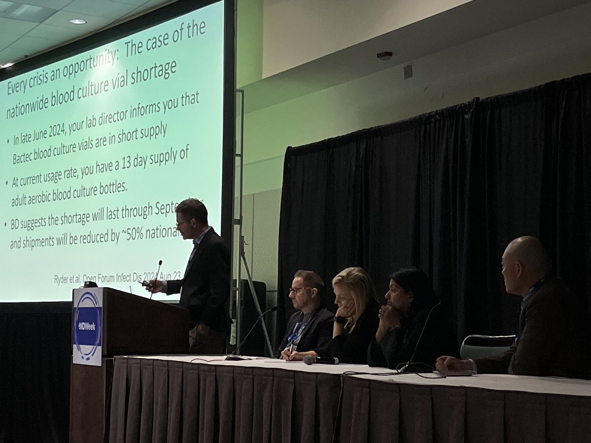 Dan Morgan (@dr_dmorgan) on Twitter photo Diagnostic stewardship responses to the BD blood culture shortage <a href="/dan_diekema/">Dan Diekema is now on Bluesky</a> <a href="/PSampathkumarMD/">Priya Sampathkumar</a> <a href="/BRxAD/">Brad Langford</a> <a href="/ValerieVaughnMD/">Valerie Vaughn</a> & Neil Ku #IDWeek2024 Diagnostic stewardship responses to the BD blood culture shortage <a href="/dan_diekema/">Dan Diekema is now on Bluesky</a> <a href="/PSampathkumarMD/">Priya Sampathkumar</a> <a href="/BRxAD/">Brad Langford</a> <a href="/ValerieVaughnMD/">Valerie Vaughn</a> & Neil Ku #IDWeek2024