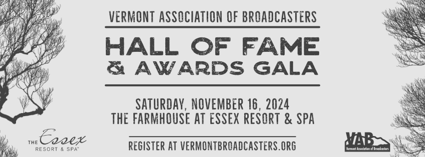 If you're planning on staying at The Essex Resort &amp; Spa after the VAB Hall of Fame &amp; Awards Gala November 16th and want the discounted VAB rate, make your reservation ASAP (offer ends 10/16 or when they're gone) Call The Essex at 802-878-1100  &amp; mention the VAB Group Rate