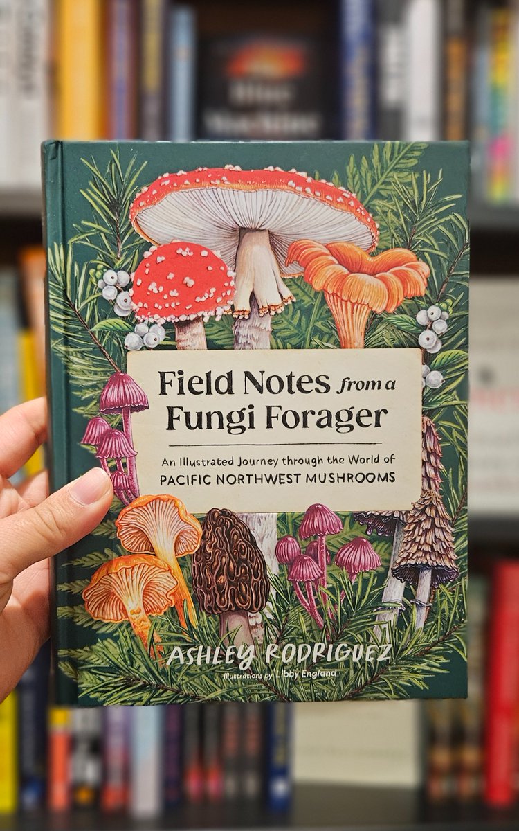 Out today, just in time for #NationalMushroomDay! #FieldNotesFromAFungiForager  by #AshleyRodriguez is the perfect book to take foraging or makes a great gift for mushroom lovers 🍄 #NewBookTuesday